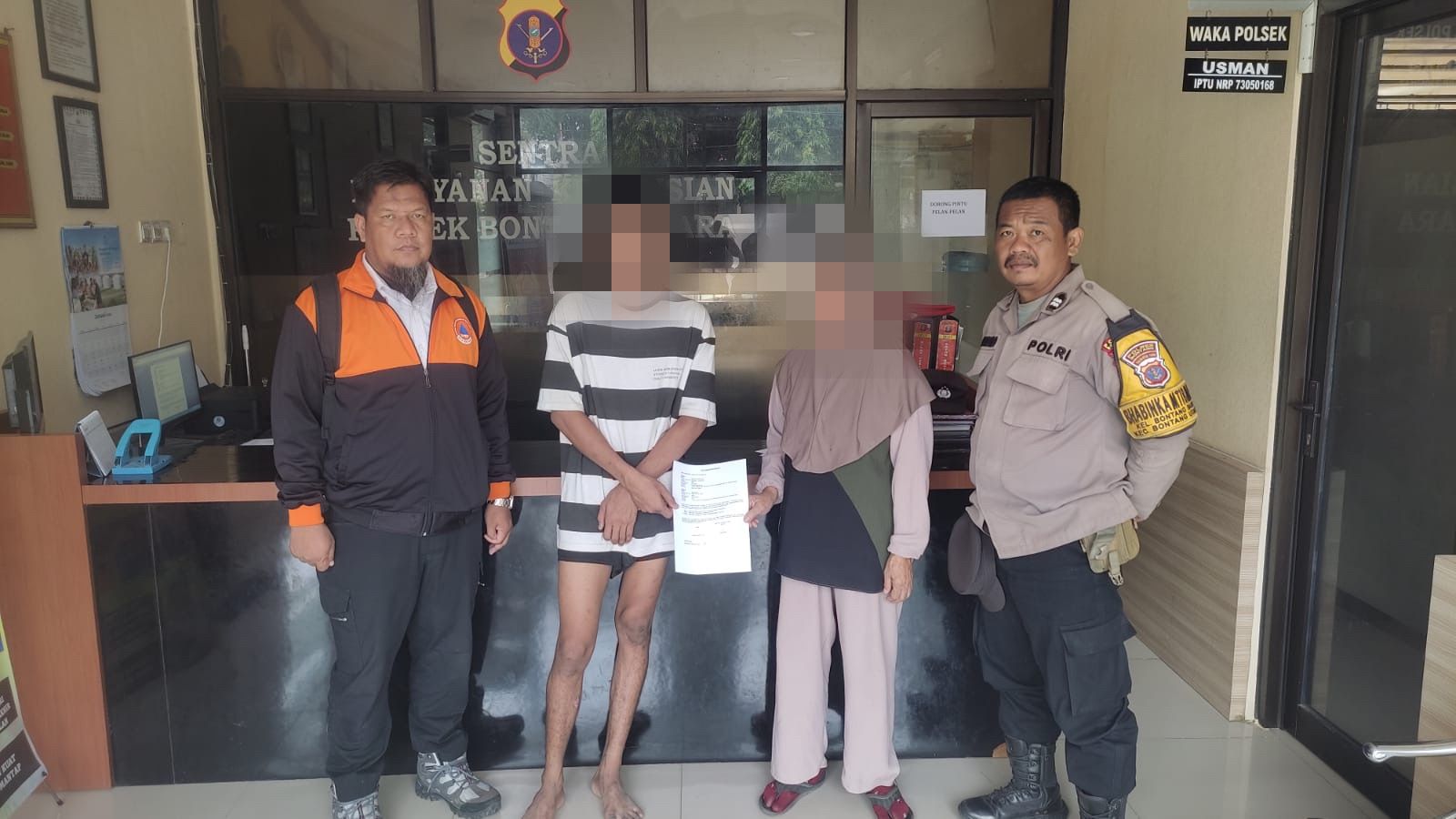 Sempat Ributkan Warga, Perselisihan Ayah dan Anak di Bontang Baru Berakhir Damai di Tangan Bhabinkamtibmas