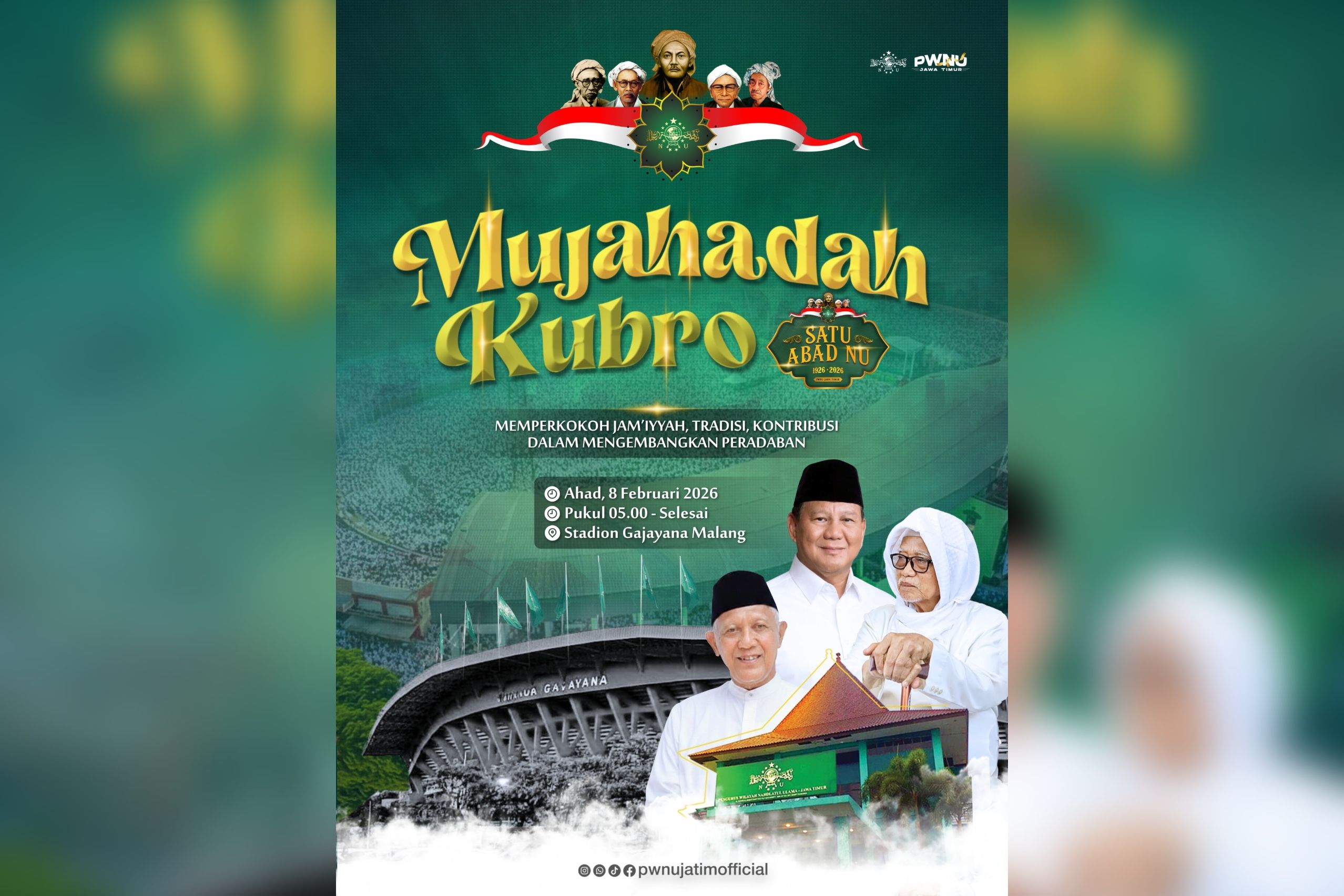 PCNU Kota Malang Siap Sambut Kedatangan Presiden dan 105 Ribu Warga NU