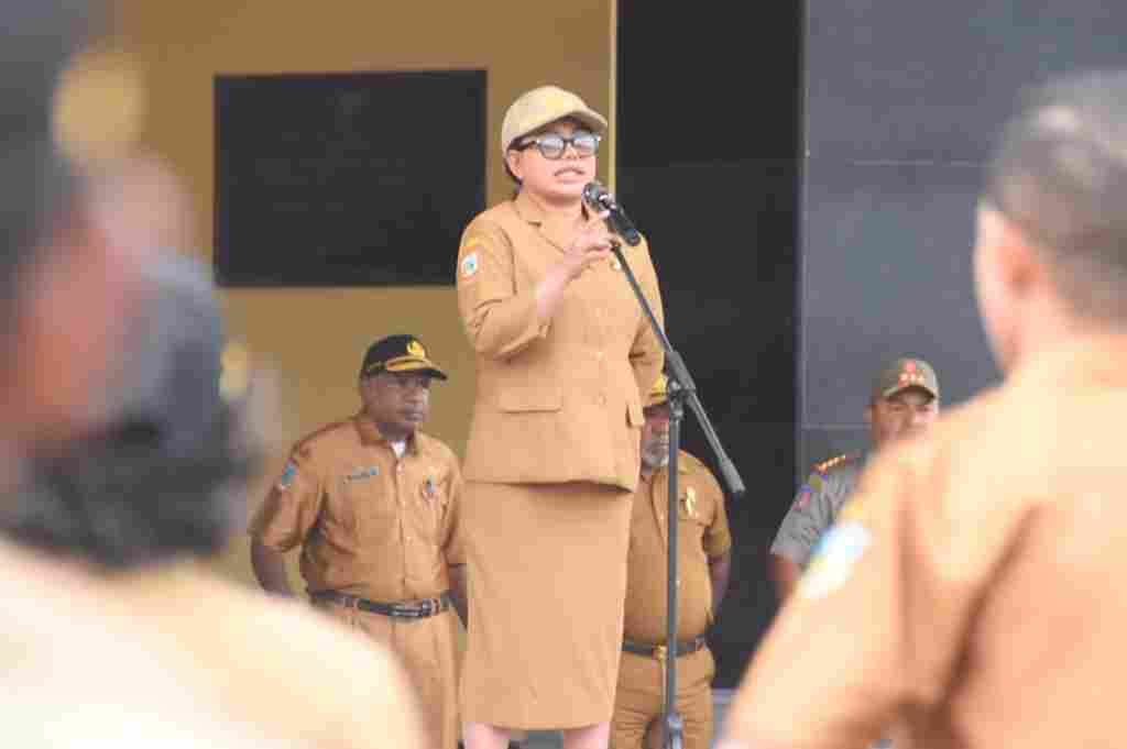Pj Sekda Yubelina Ultimatum Tegas Aparatur dan Larang Keras Pemalangan Jalan di Puncak Jaya