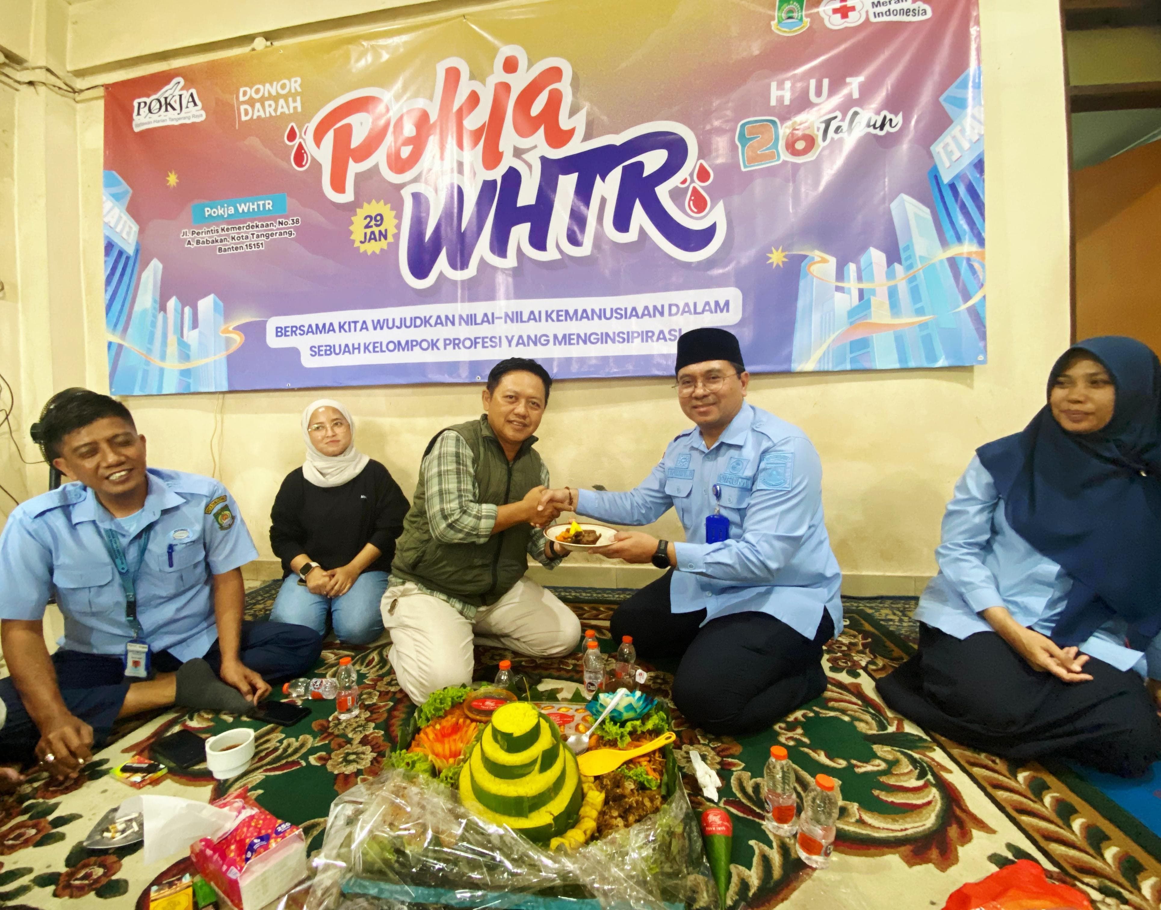 Perkuat Sinergi Dirum Tirta Benteng Tumpengan Bareng Pokja WHTR dalam Momen HPN 2026