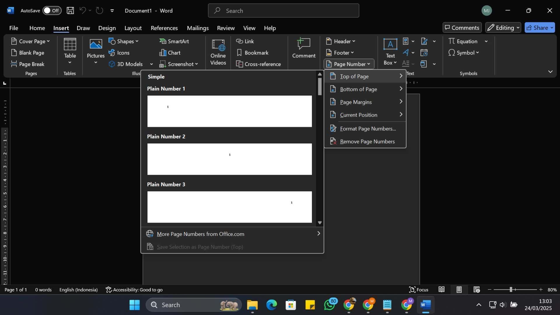 Cara Lengkap dan Mudah Membuat Nomor Halaman di Word