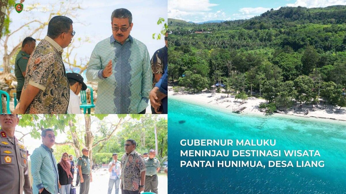 Gubernur Maluku Tinjau Pantai Hunimua Liang, Tegaskan Komitmen Penguatan Infrastruktur dan Pengelolaan Pariwisata