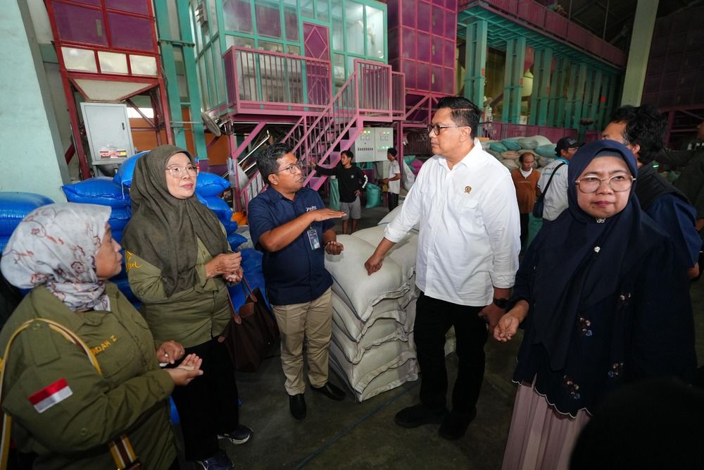 Satgas Pangan Sidak Gudang Beras dan RPH di Gowa, Stok Aman dan Mutu Terjamin