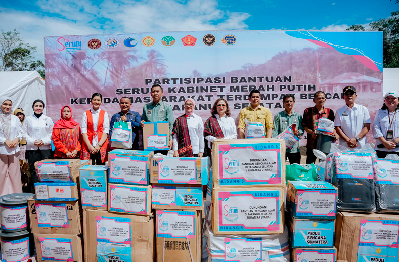 Aksi Kemanusiaan di Tapsel, Kahiyang Ayu Apresiasi Kepedulian SERUNI