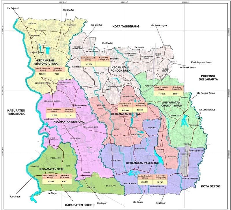 Profil Lengkap Kota Tangerang Selatan: Letak Geografis, Batas Wilayah, dan Demografi Penduduk