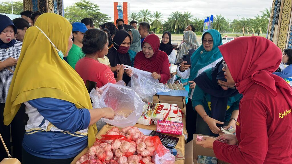 Harga Pangan Naik, GPM Hadir di Lapangan Agathis Tanjung Selor