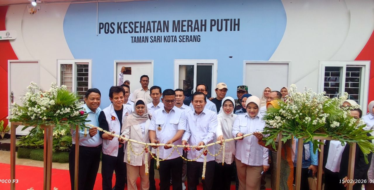Pos Kesehatan Merah Putih Taman Sari Kota Serang Diresmikan Dukung Program Cek Kesehatan Gratis