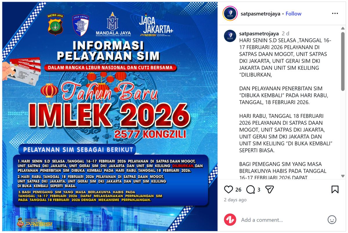 SIM Mati Bisa Diperpanjang Tanpa Perlu Bikin Baru di Tanggal 18 Februari, Cek Syarat dan Ketentuannya!