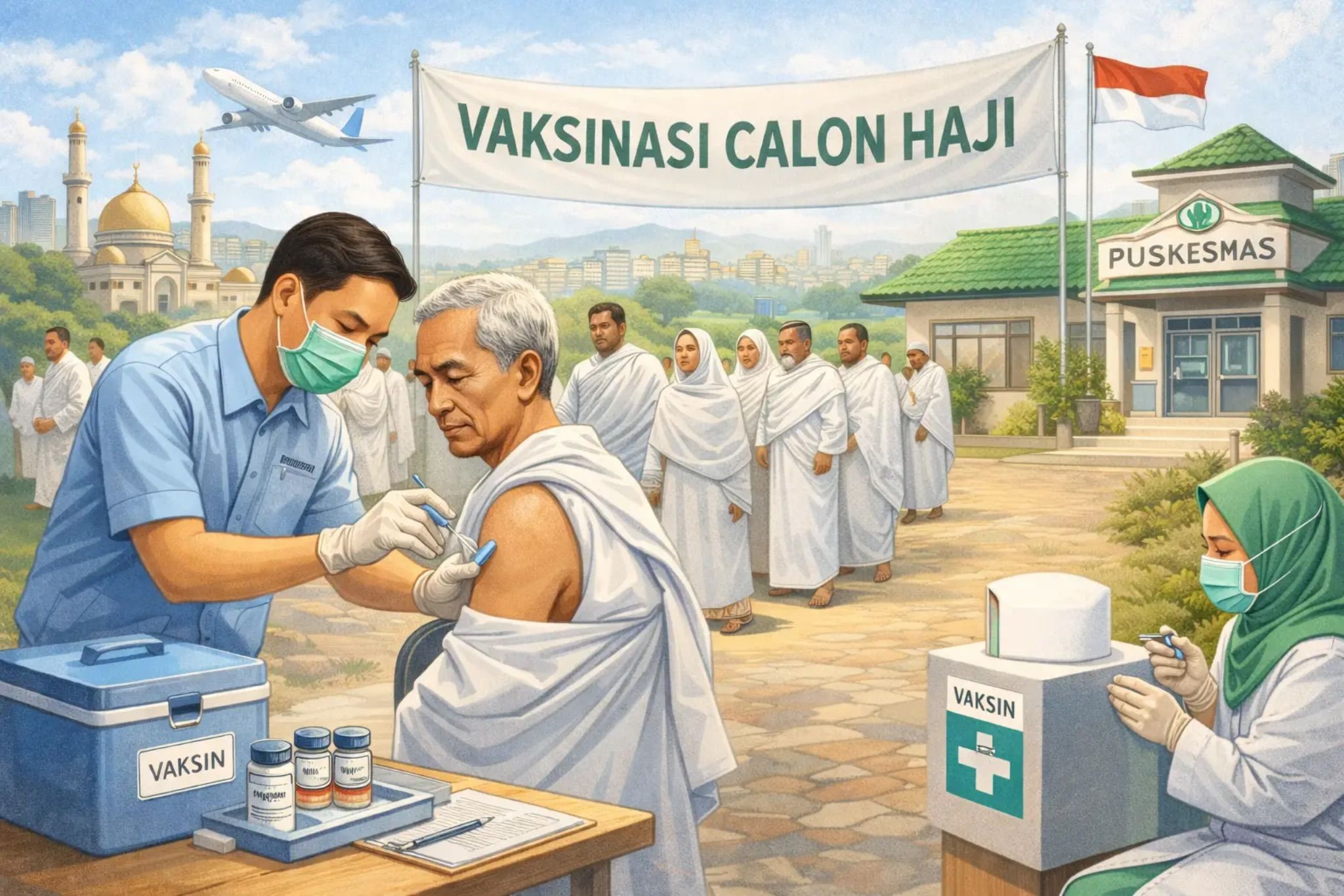 Calon Jemaah Haji Tak Perlu Jauh-jauh, 188 Puskesmas se-Kaltim Kini Layani Vaksinasi Terdekat
