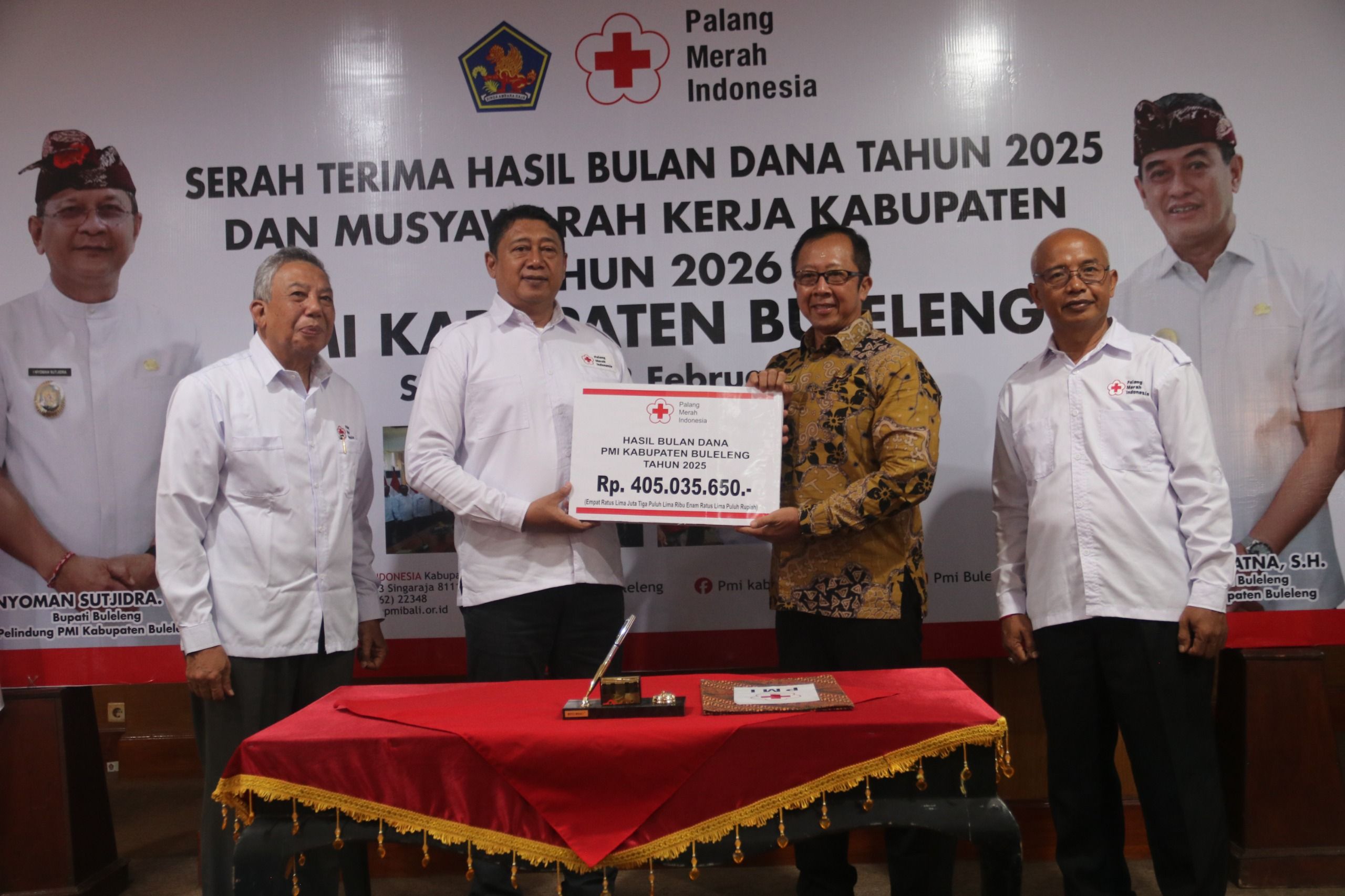 Dana Rp405 Juta Terkumpul, PMI Buleleng Perkuat Program Kemanusiaan