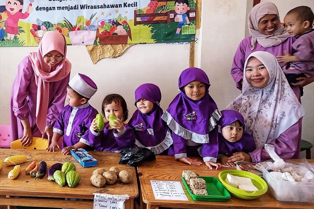 Fresh Market Day, Cara Ummaya Islamic Daycare Latih Anak Jadi Wirausahawan Cilik