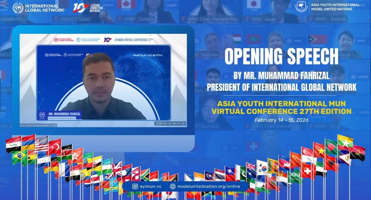 Bikin Bangga, Delegasi Muda Indonesia Bersinar di AYIMUN Virtual Conference ke-27
