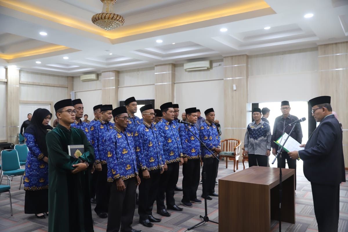 Rotasi Besar di Kemenag Aceh, Kepala Madrasah dan Pejabat Baru Resmi Dilantik