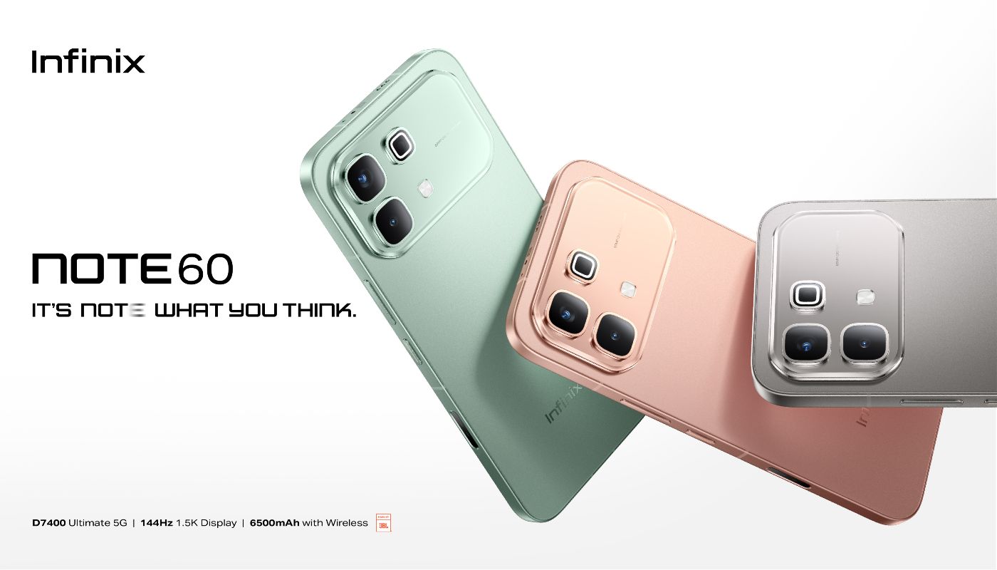 Infinix NOTE 60 Resmi Hadir: Layar 144Hz, Dimensity 7400 Ultimate 5G, Harga Lebih Terjangkau
