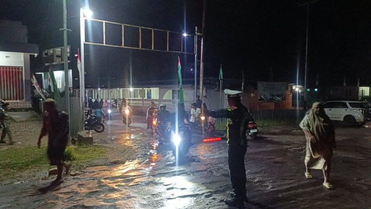 Polres Boven Digoel Amankan Tarawih, Jamin Ramadhan Kondusif