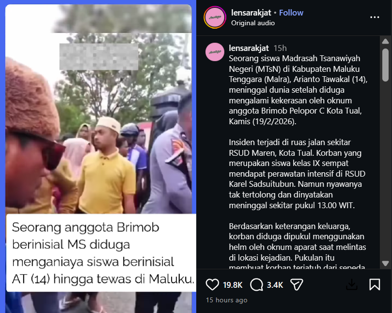 Geger! Brimob Polda Maluku Diduga Aniaya Siswa hingga Tewas