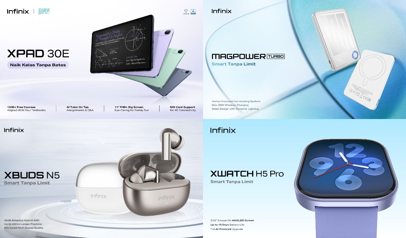 Infinix Makin Serius Bangun Ekosistem IoT: dari Tablet Belajar sampai Kacamata Pintar Canggih