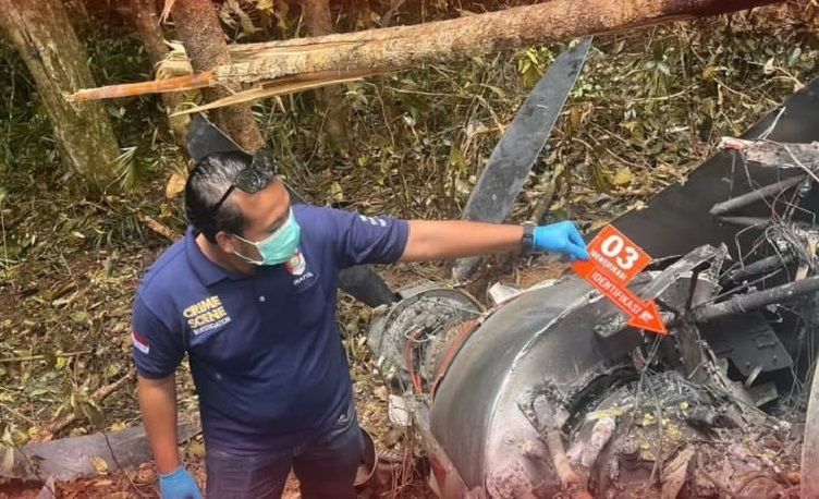 Inafis Polres Nunukan Maksimalkan Pengamanan dan Dokumentasi TKP Jatuhnya Pesawat di Krayan