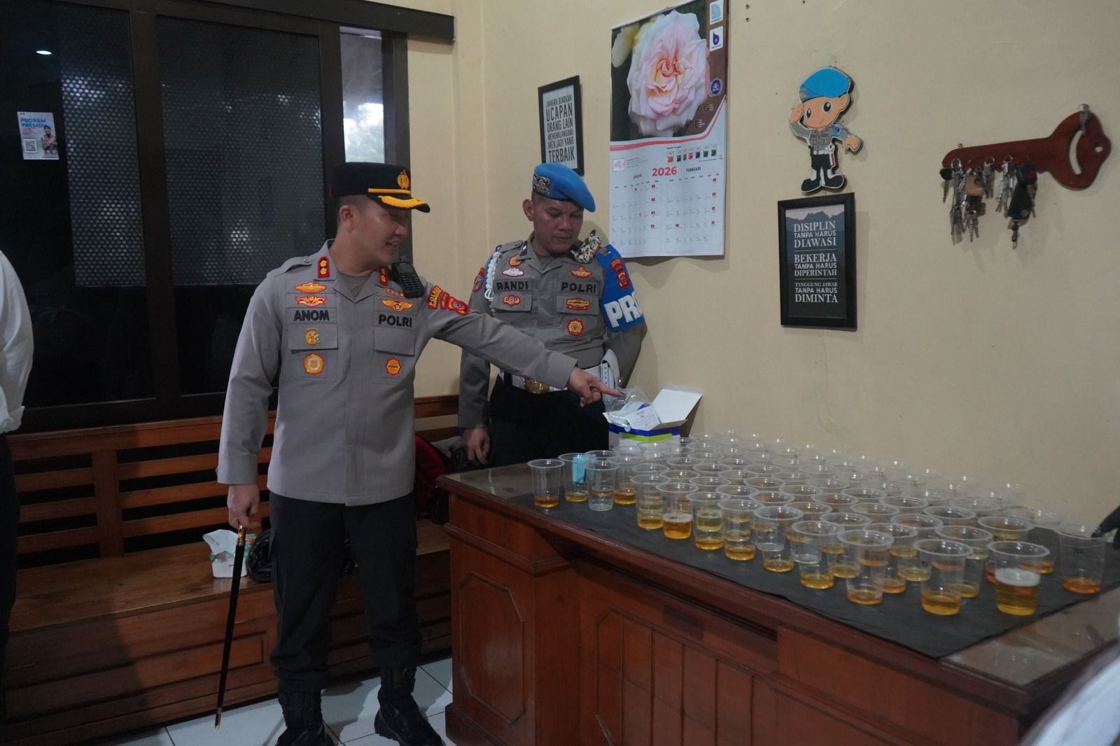 116 Personel Polres Purwakarta Jalani Tes Urine, Hasil Seluruhnya Negatif