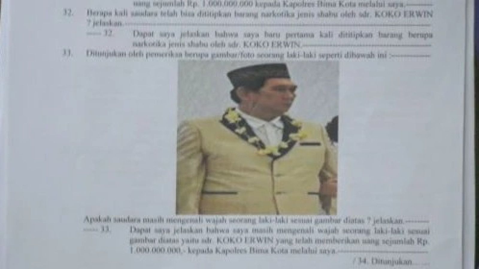 Pengungkapan Kasus Suap dan Narkoba Melibatkan Oknum Polisi di Bima