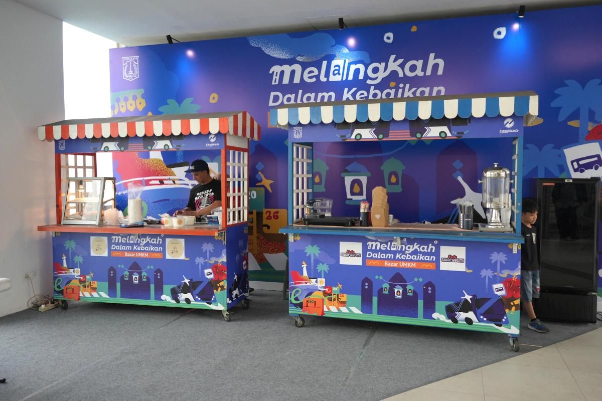 Transjakarta Gelar Bazar UMKM Spesial Ramadhan di Halte MH Thamrin, Hunting Takjil Makin Praktis!