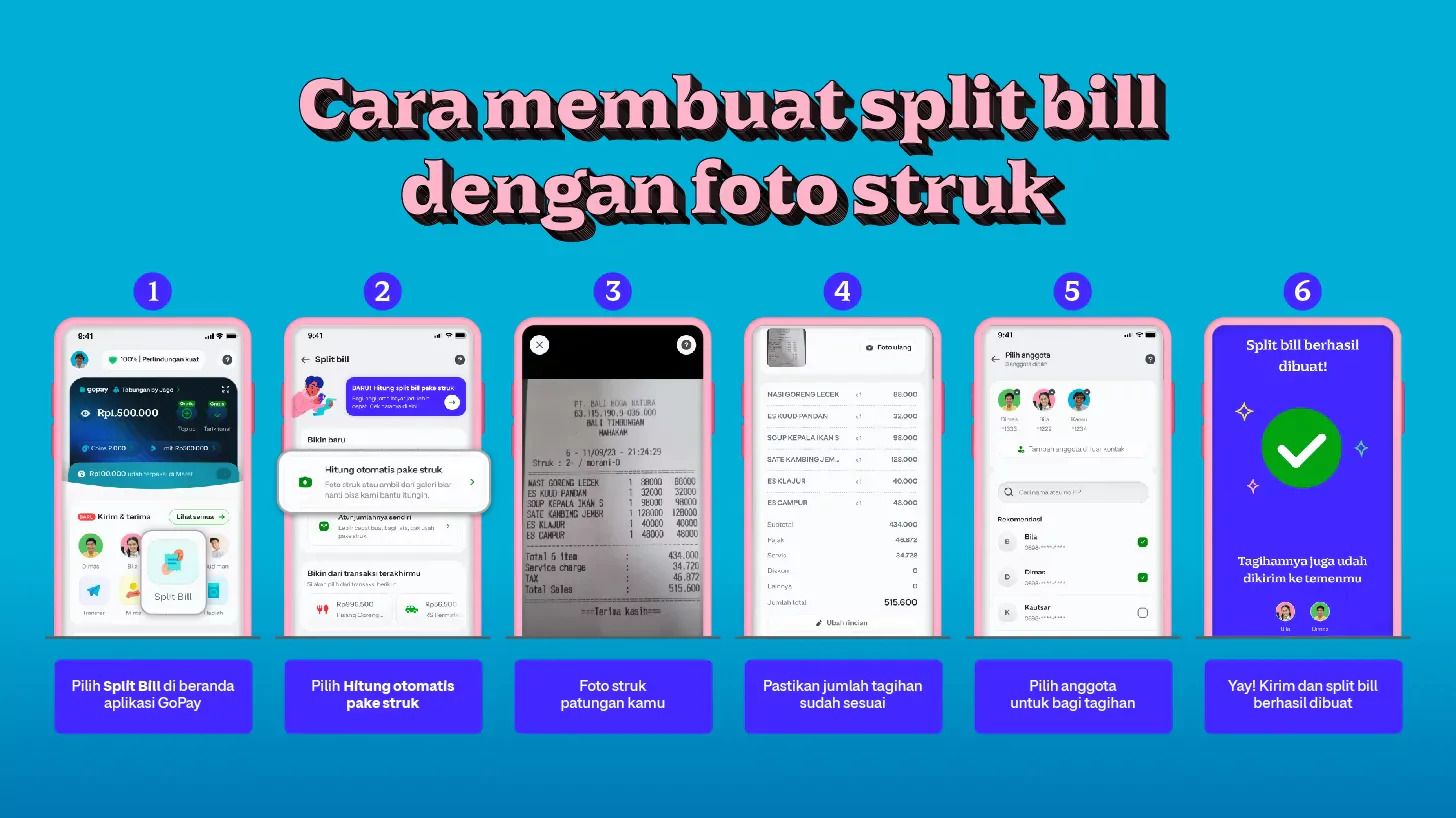 Cara Split Bill di Gojek & GoPay: Bisa Bagi Tagihan Otomatis Tanpa Ribet!