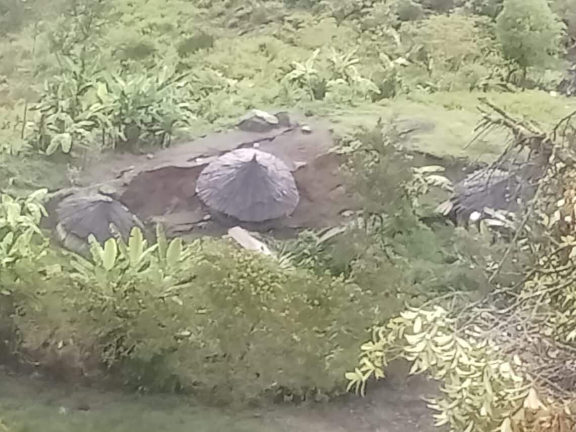 Longsor Menimpa Honai di Pronggoli Yahukimo
