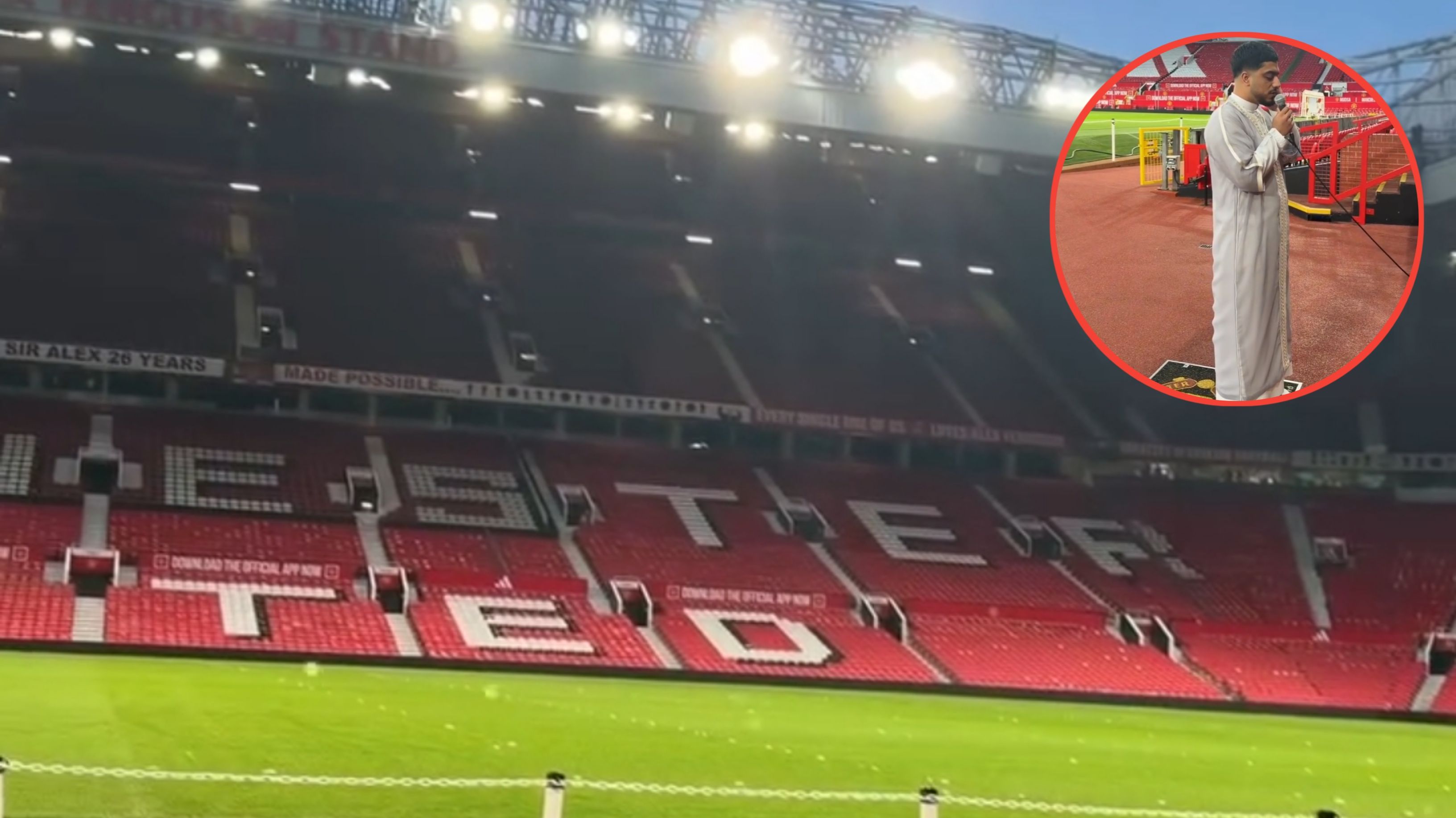 Kumandang Adzan untuk Pertama Kali Menggema di Stadion Old Trafford Kandang Manchester United