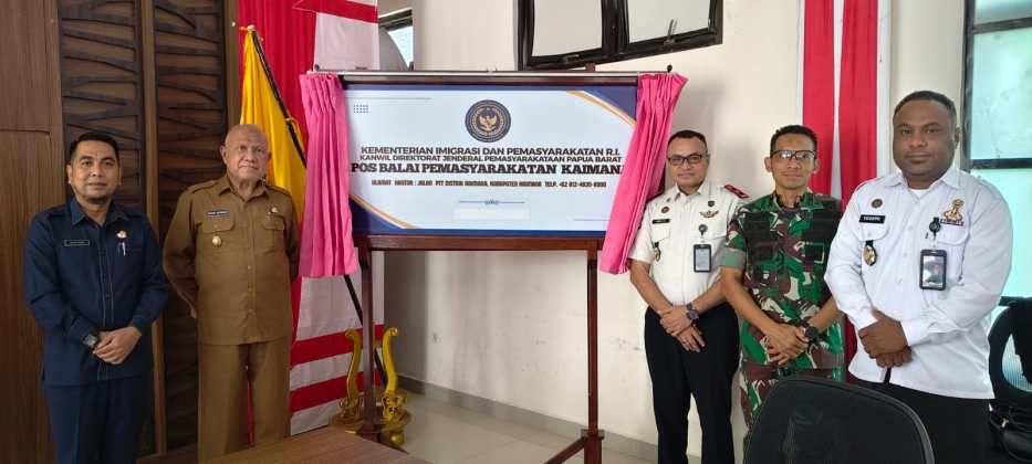 Bupati Kaimana Resmikan Pos Bapas, Perluas Akses Layanan Hukum dan Pemasyarakatan