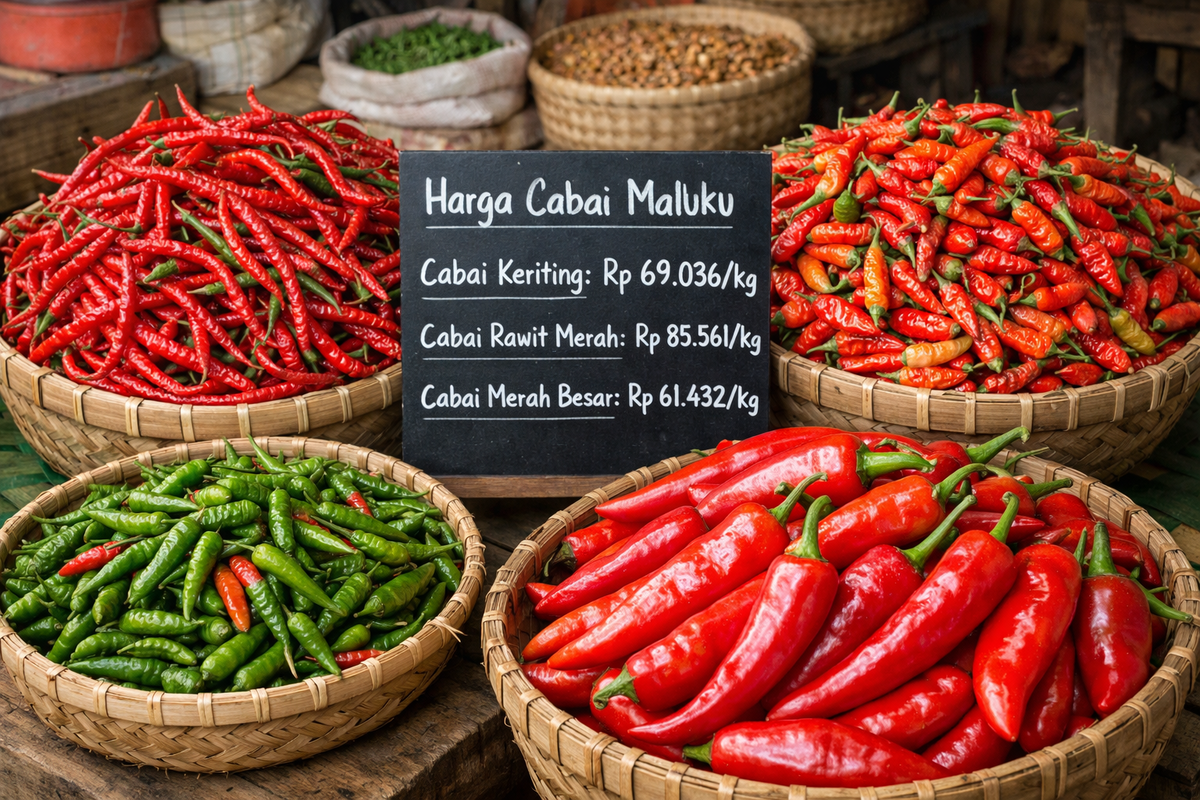 Daftar Harga Cabai di Maluku Hari Ini, Naik atau Turun?