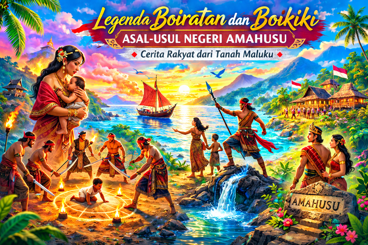 Boiratan dan Boikiki: Cerita Rakyat tentang Lahirnya Negeri Amahusu di Maluku