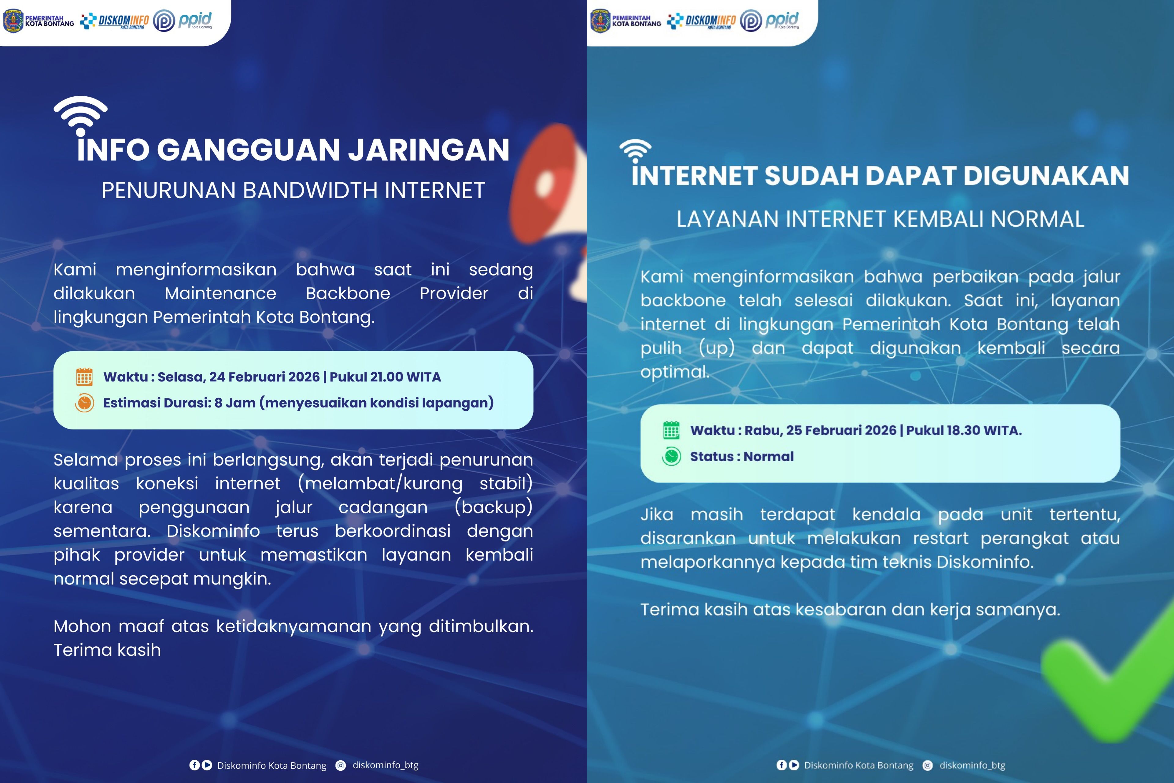 Sempat Melambat 8 Jam, Layanan Internet di Lingkungan Pemkot Bontang Kini Kembali Normal