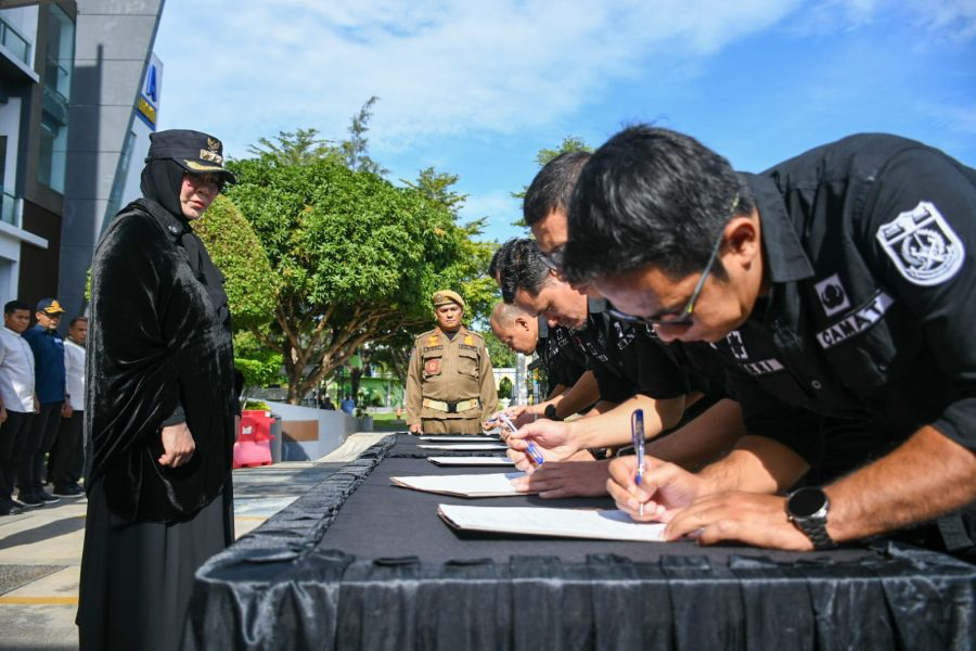 Pemko Banda Aceh Turunkan Regu Satpol PP dan WH, Siap Jaga Ketertiban Kota