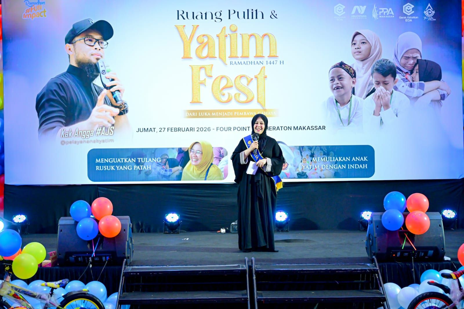 Dikukuhkan Jadi Bunda Yatim Sulsel, Fatmawati Rusdi Siap Bina 5.000 Anak di 24 Daerah
