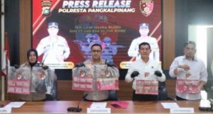 Polresta Pangkalpinang Bongkar 3.173 Butir Ekstasi, Diduga Jaringan Aceh
