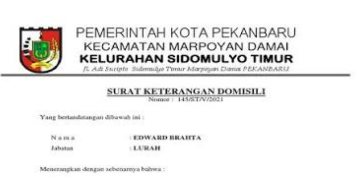 Cara Pindah Domisili di Pekanbaru Lengkap dengan Syarat dan Prosedurnya