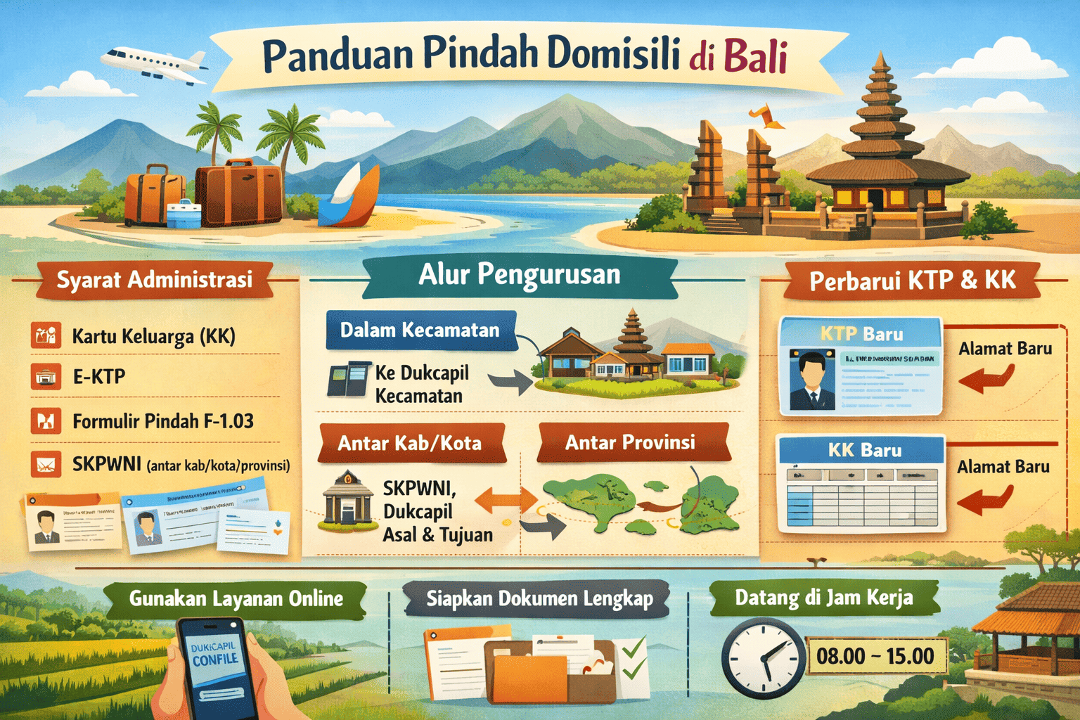 Mau Pindah Domisili ke Bali? Simak Panduan Lengkap Tata Cara Prosedur serta Syaratnya