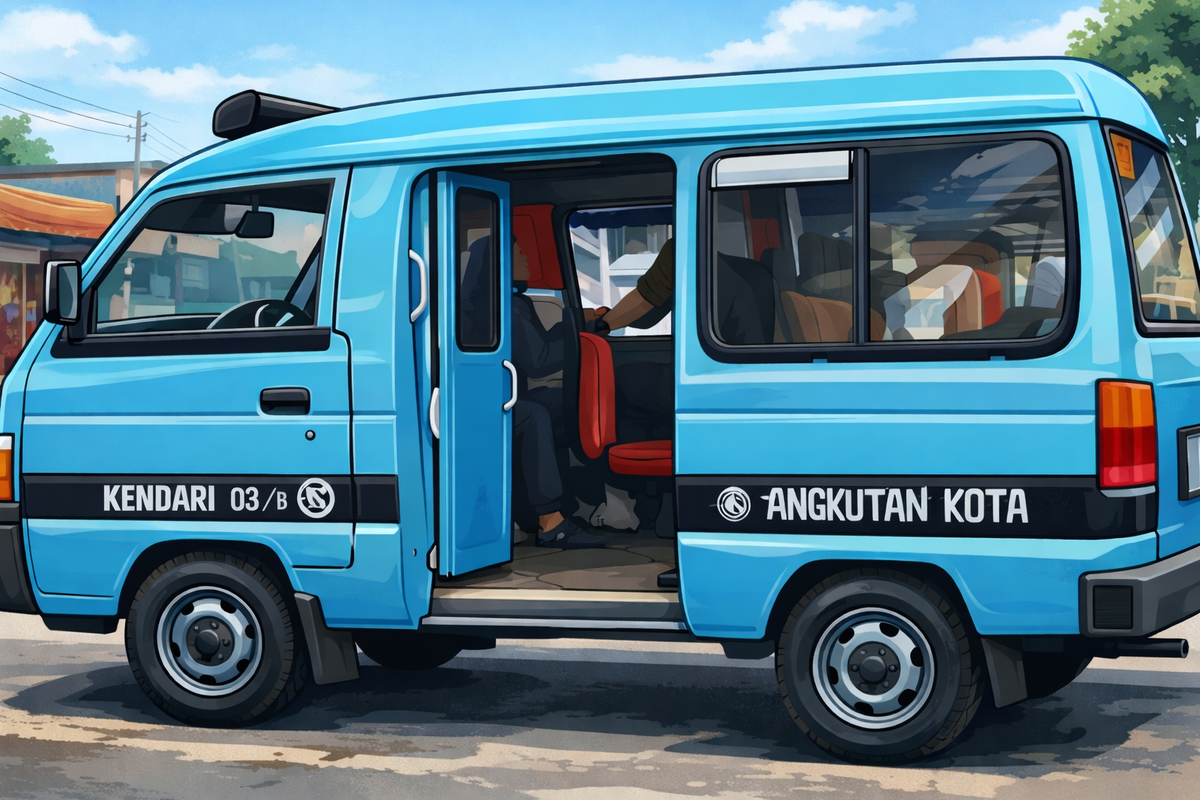 Di Tengah Gempuran Ojol, Ini Rute Angkot di Kendari yang Masih Jadi Andalan Warga