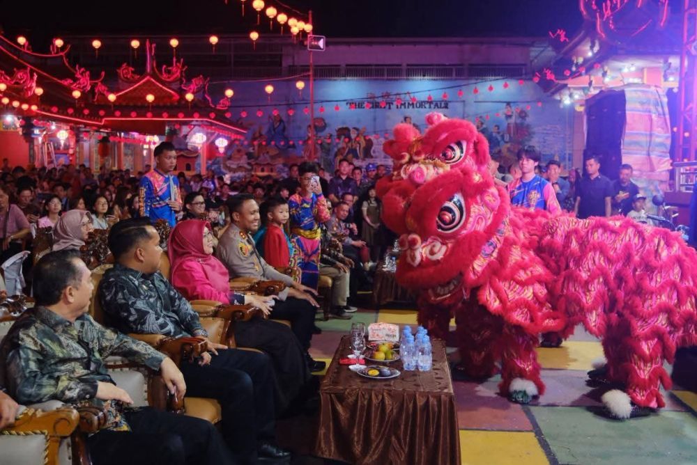Cap Go Meh 2577 di Siak Meriah, 1.500 Lampion Hiasi Kelenteng
