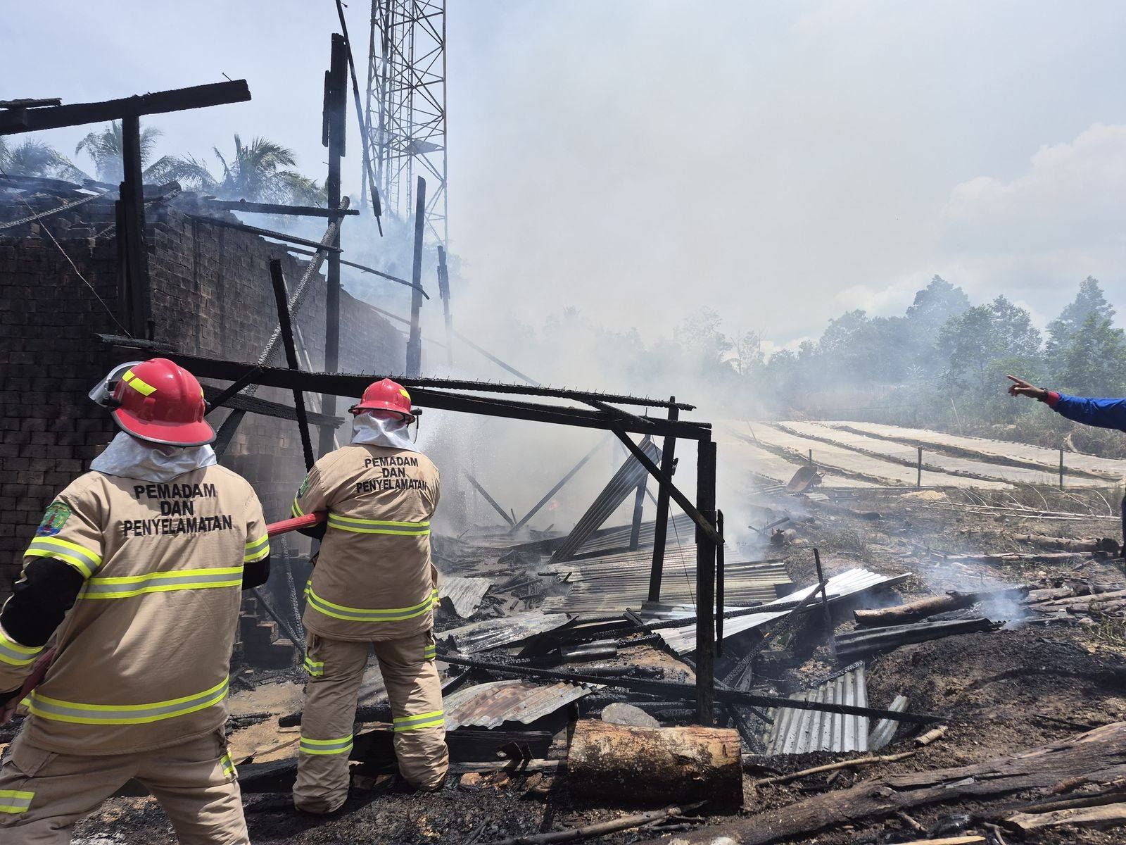 Tempat Produksi Batu Bata di Nunukan Selatan Dilalap Api, Kerugian Capai Rp50 Juta