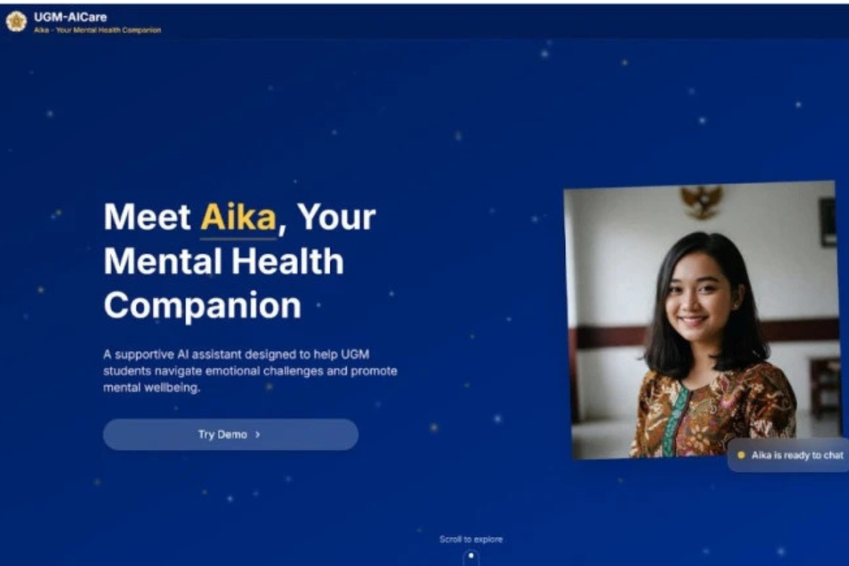 Mahasiswa UGM Sabet Juara Dunia dan Hadiah 250 Ribu Dolar Lewat Inovasi AI Psikolog Aika