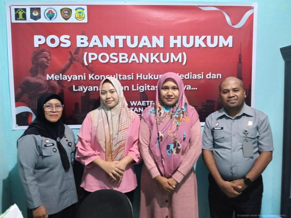 Kemenkum Maluku Perkuat Akses Bantuan Hukum, Enam Desa di Buru Kini Miliki Posbankum