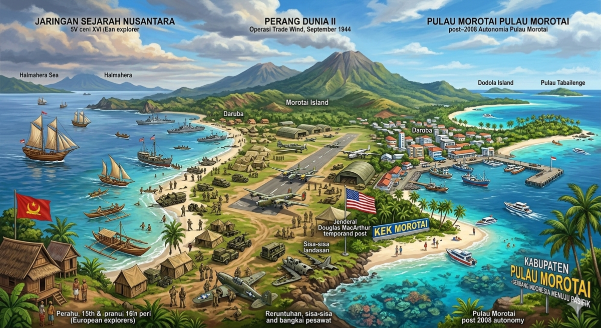 Sejarah Pulau Morotai dan Pembentukan Kabupaten Pulau Morotai