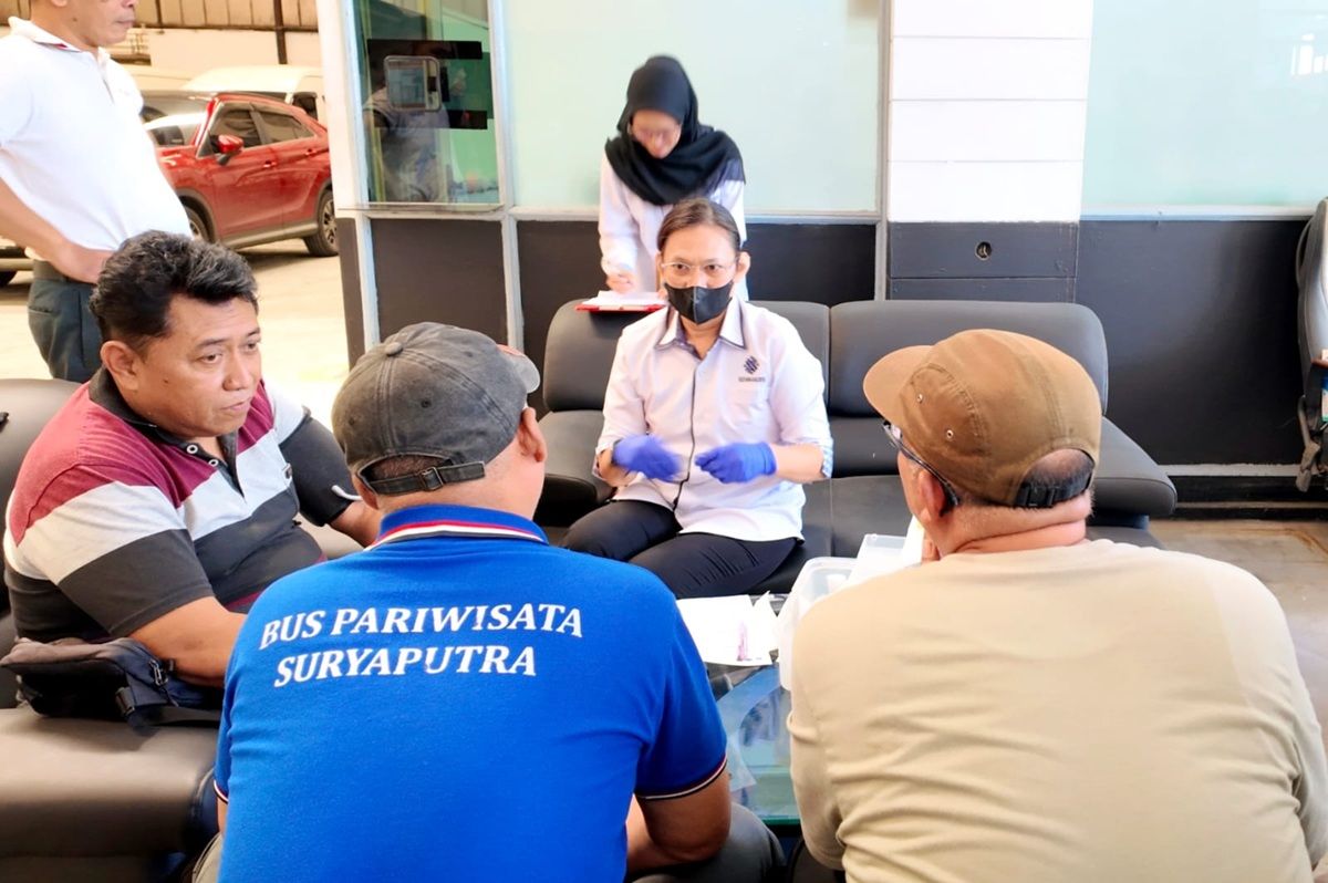 Kemnaker Cek Kesehatan dan Kelelahan Pengemudi di 6 Kota demi Cegah Kecelakaan saat Mudik