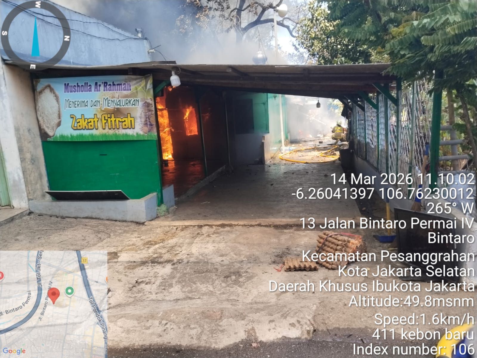 Kebakaran di Bintaro, 2 Lapak hingga 10 Rumah Dilahap Api