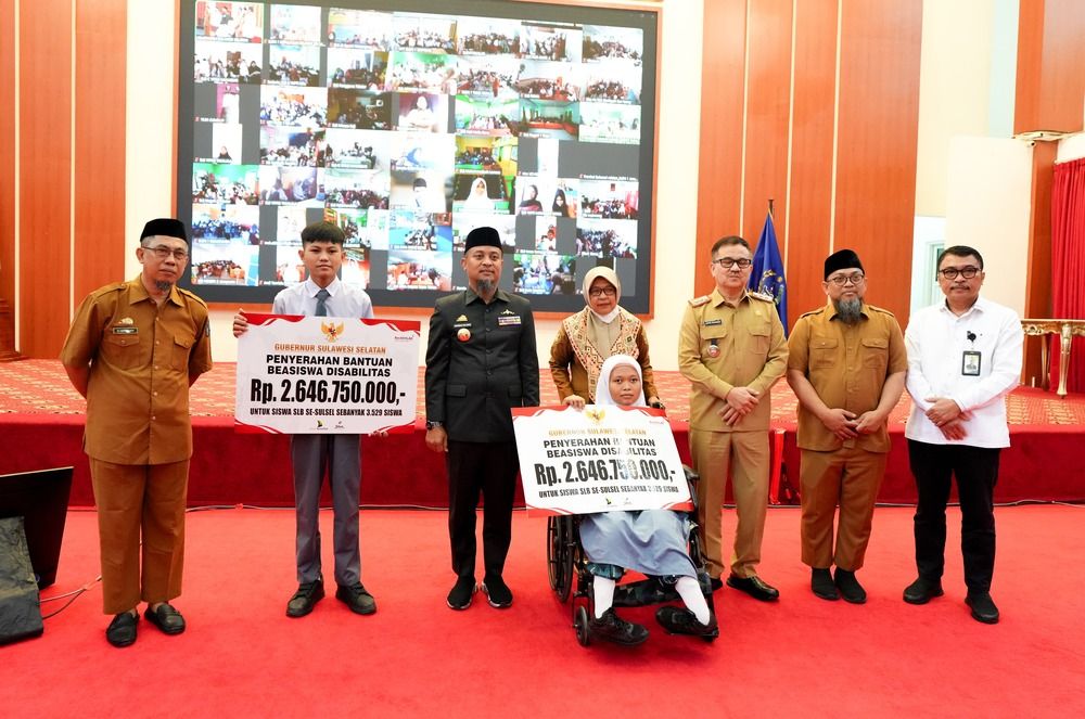 3.400 Siswa SLB di Sulsel Terima Beasiswa Rp5 Miliar dari Pemprov