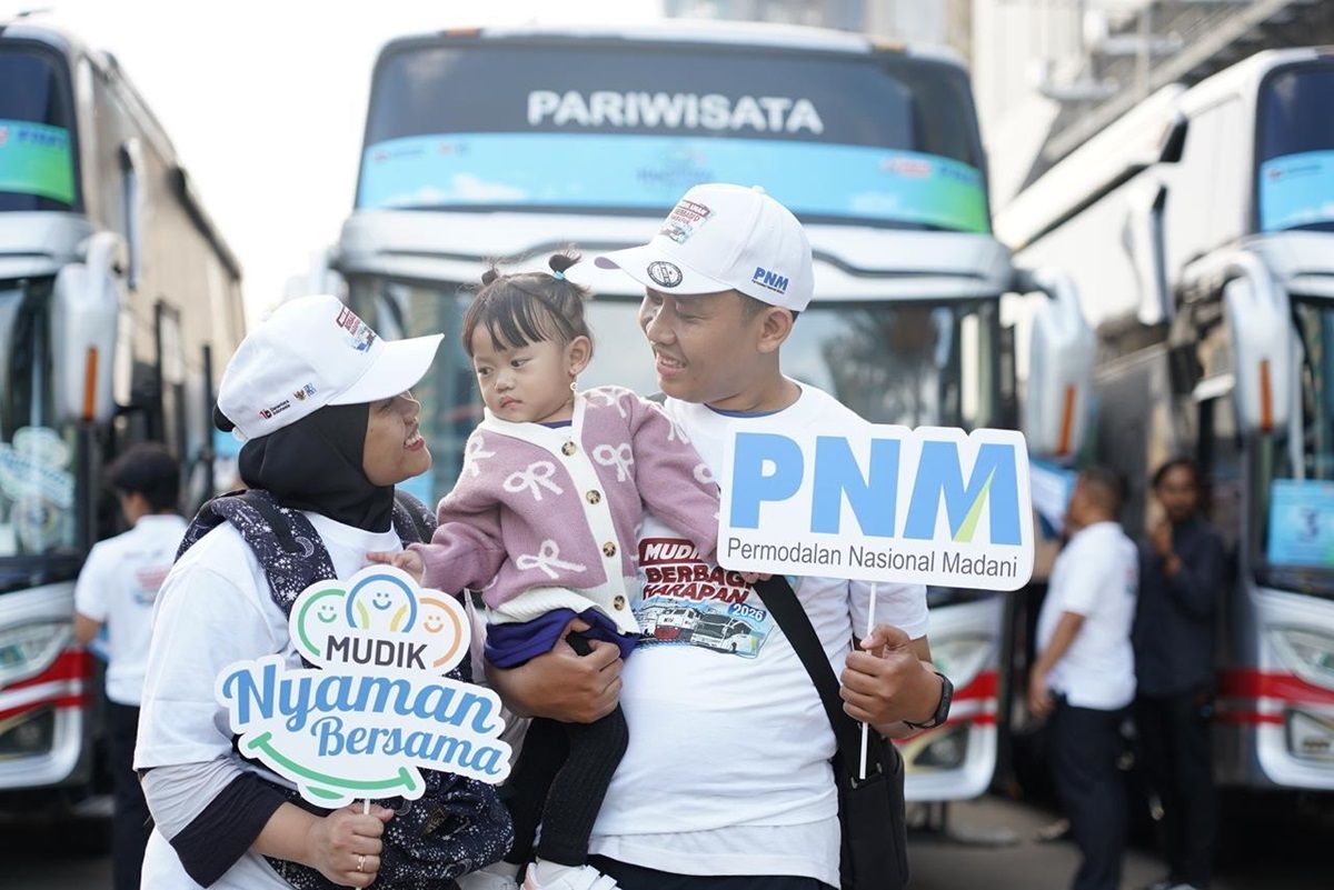 Mudik Nyaman Bersama BUMN, PNM Fasilitasi Ratusan Peserta Mudik Tanpa Cemas Ongkos