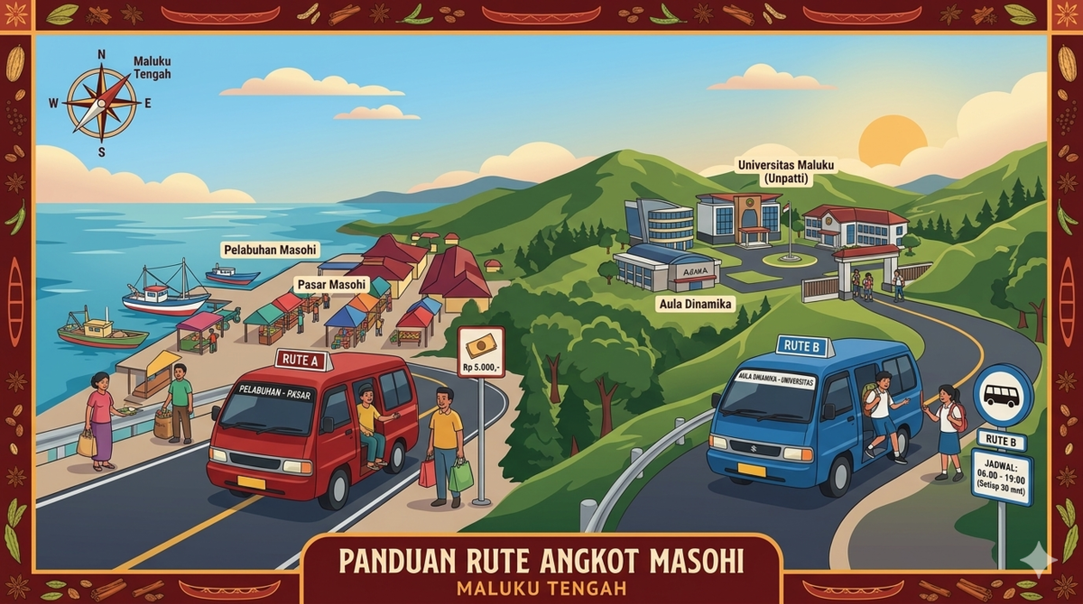 Panduan Lengkap Rute Angkot Masohi 2026: Transportasi Murah dan Efisien di Jantung Maluku Tengah