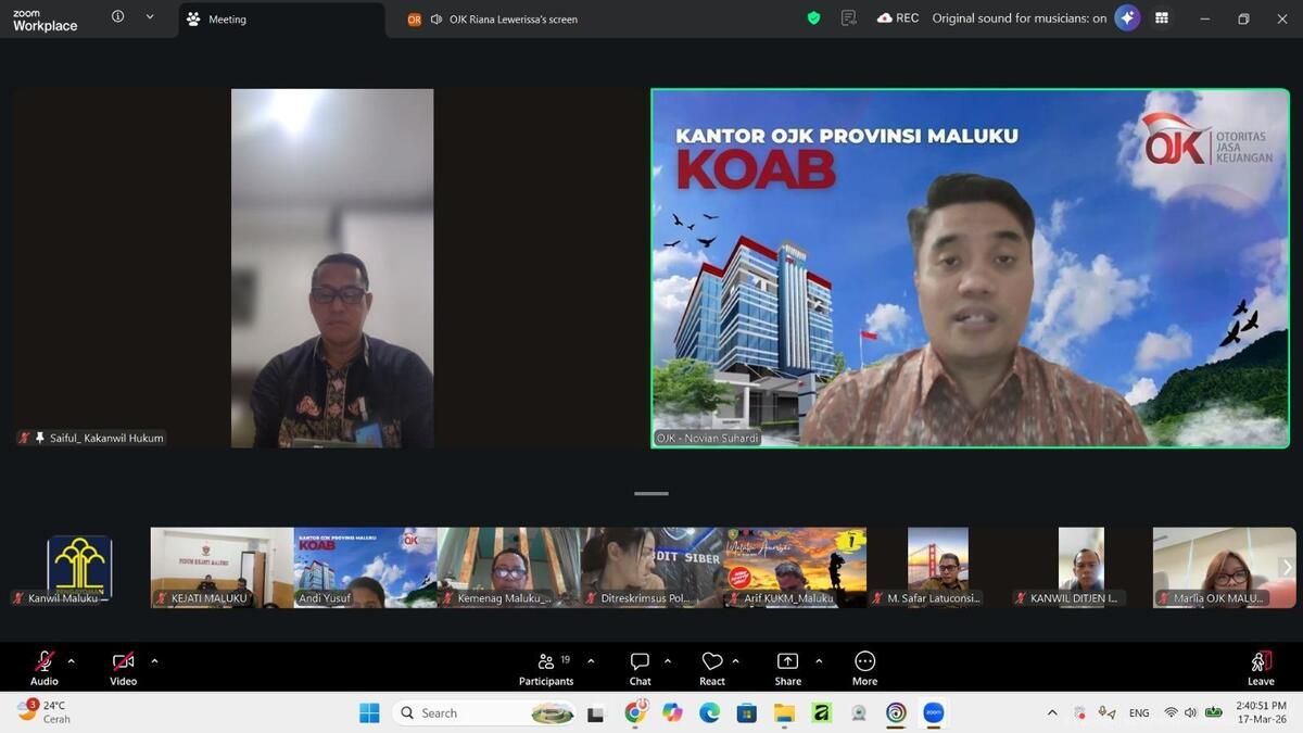 Satgas PASTI Bergerak, Kemenkum Maluku Dorong Penindakan Aplikasi VID Diduga Ilegal