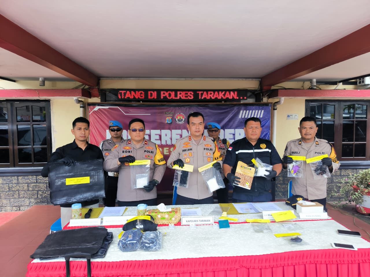 Polres Tarakan Ungkap Sabu 785,71 Gram dari Malaysia, Kurir Ditangkap